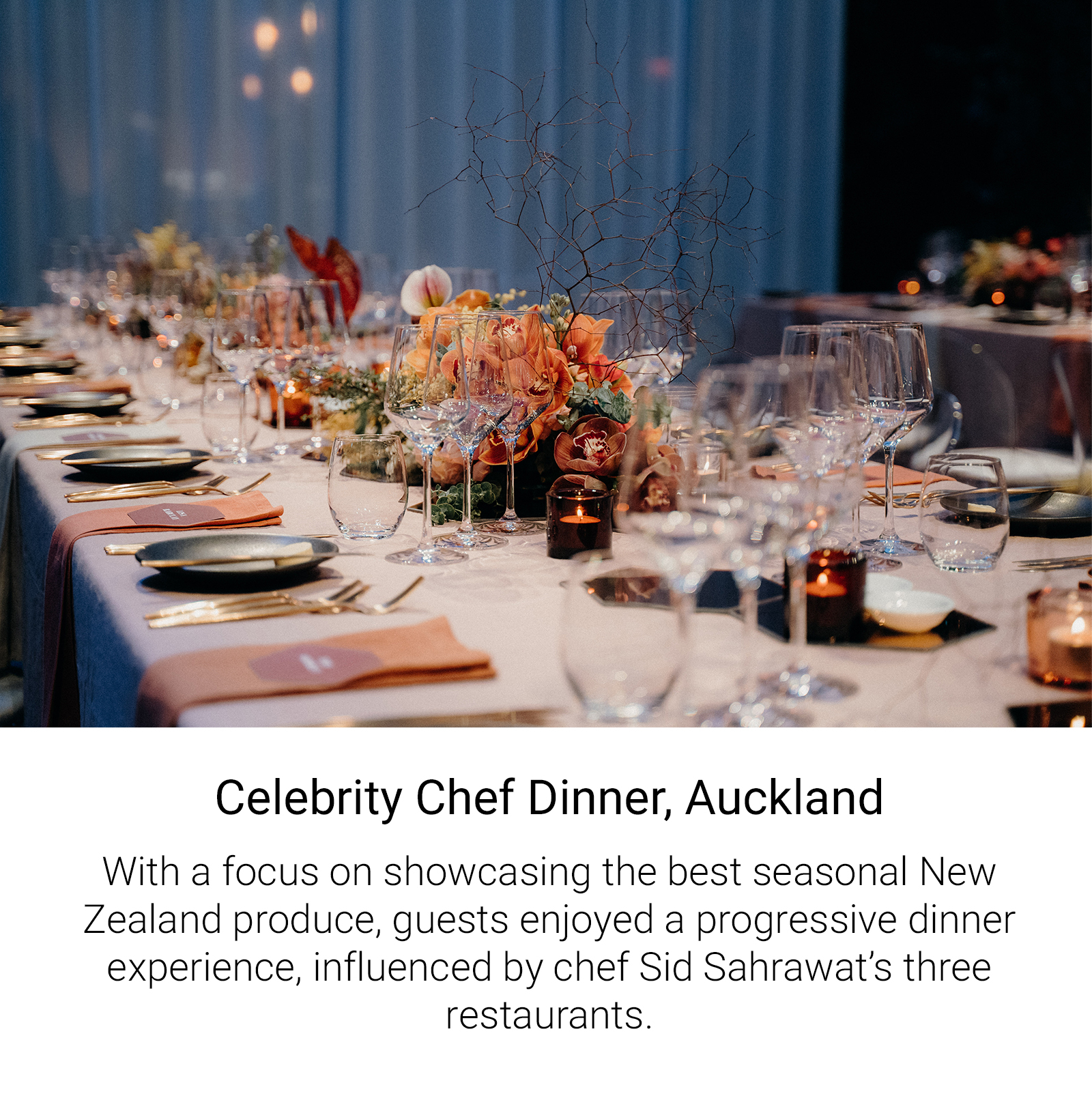 Celebrity Chef Dinner Auckland