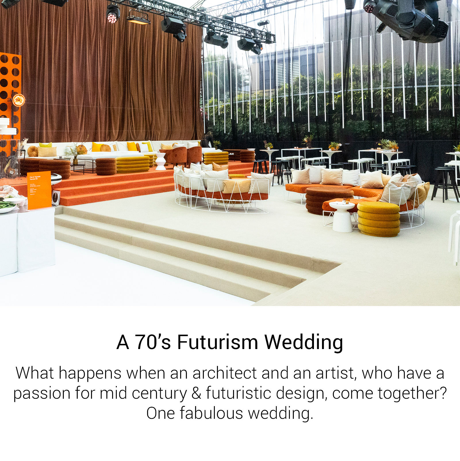 A 70's Futurism Wedding